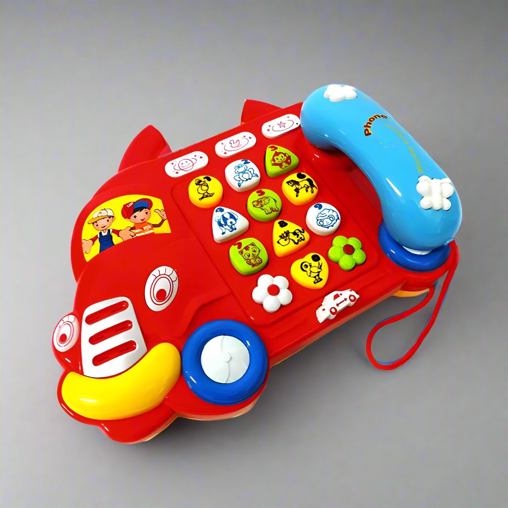 BUS SHAPED MUSICAL TELEPHONE TOY