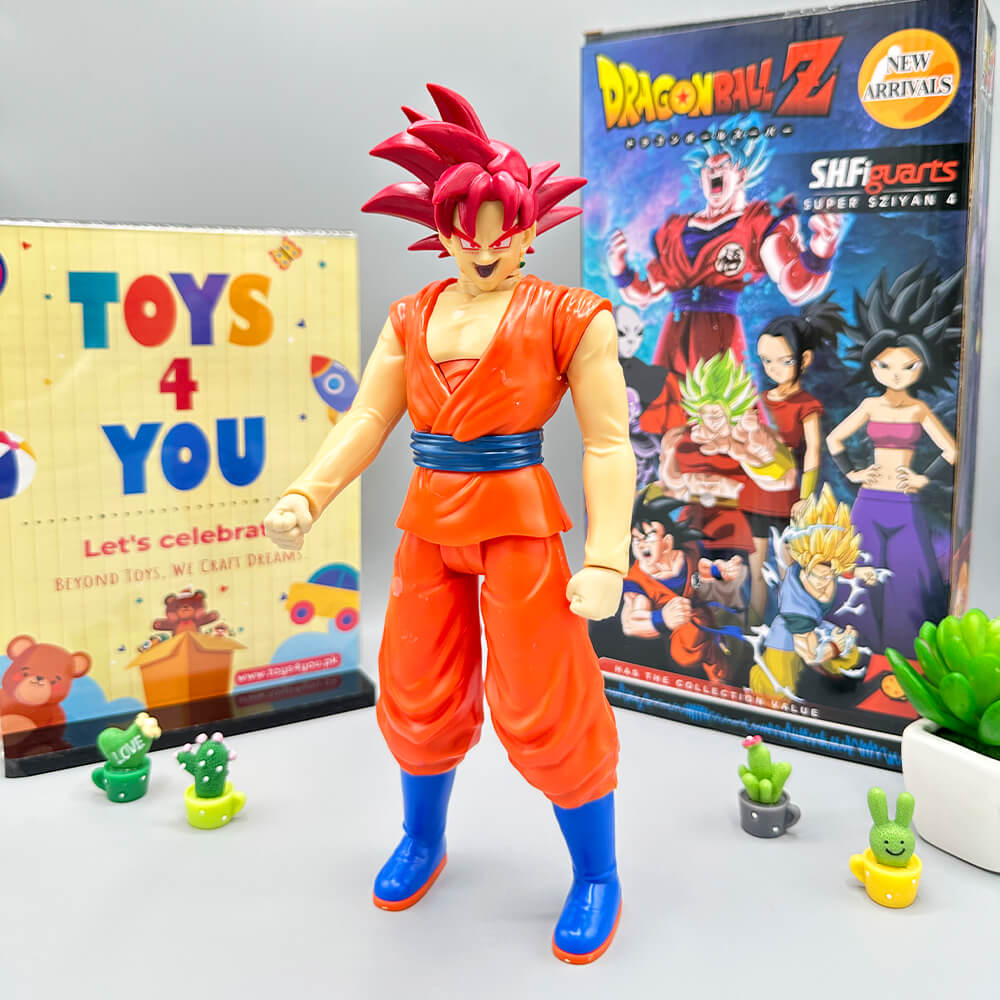 DRAGON BALL Z GOKU SUPER SAIYAN GOD FIGURE SET