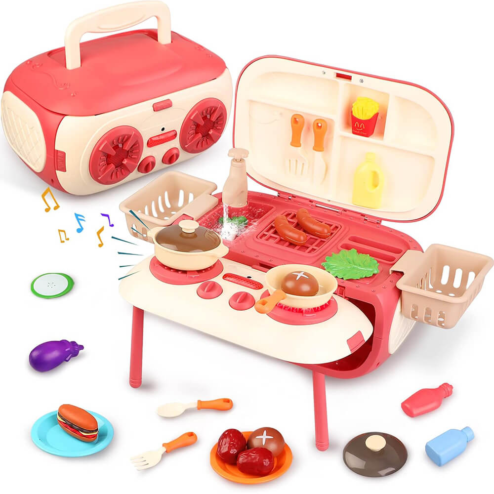 29 PCS 2 IN 1 STEREO KITCHEN PLAY SET FOR KIDS