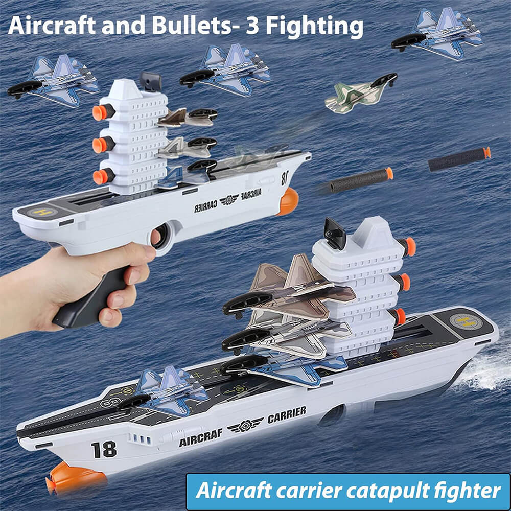 2 IN 1 AIRCRAFT CARRIER CATAPULT & SHOTING FIGHTER