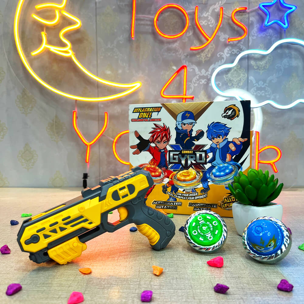 2 IN 1 MAGIC GYRO GUN FOR KIDS