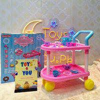 Thumbnail for TEA COMPLETE SET CART TROLLEY