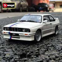 Thumbnail for BURAGO 1:24 1988 BMW M3 ALLOY DIECAST MODEL