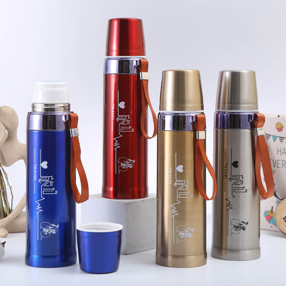 STYLISH DOUBLE LAYER STAINLESS STEEL VACUUM INSULATED BOTTLE