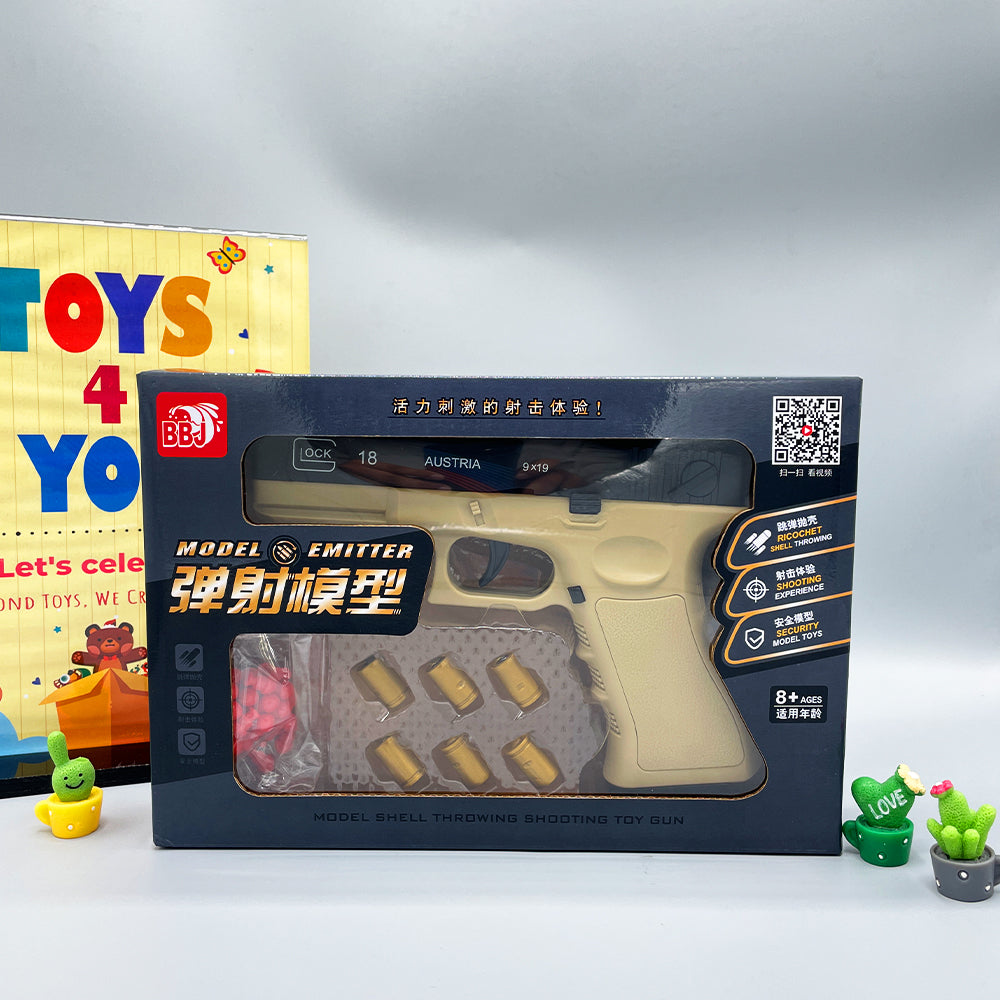 AUTOMATIC SHELL EJECTION SOFT BULLET GLOCK GUN