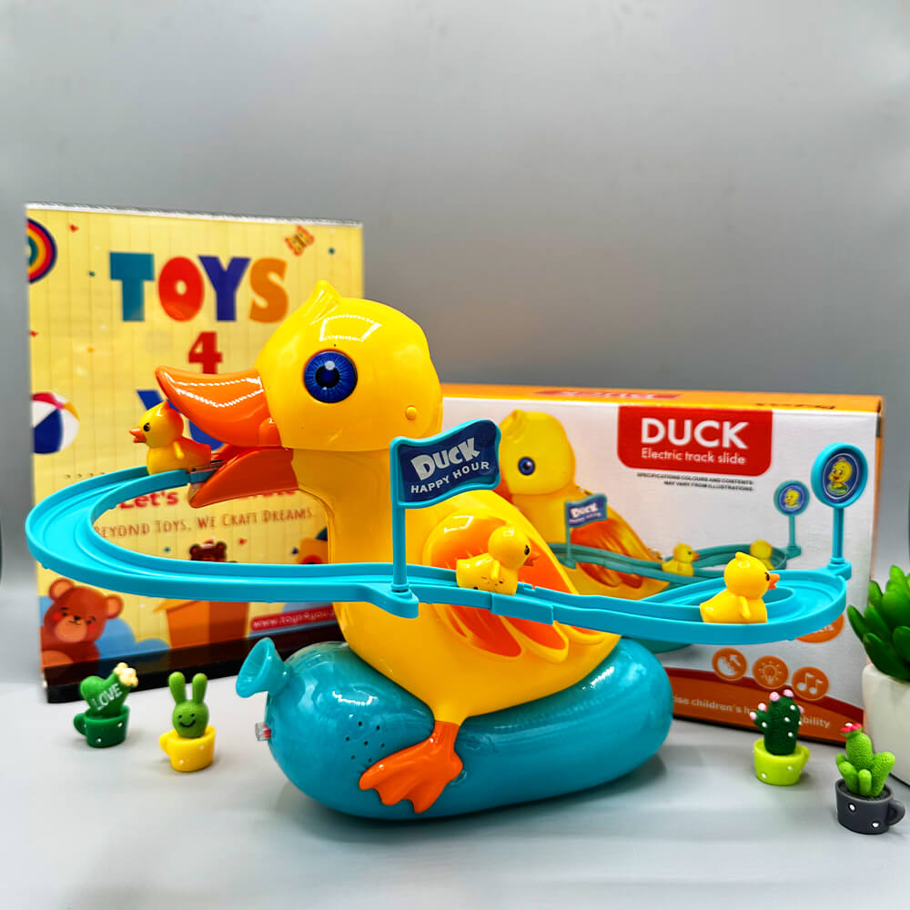 DUCK ELECTRIC TRACK SLIDE TOY