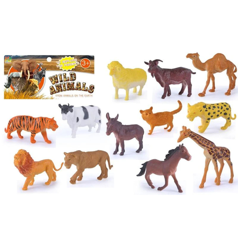 JUNGLE ANIMALS – 12 PIECES