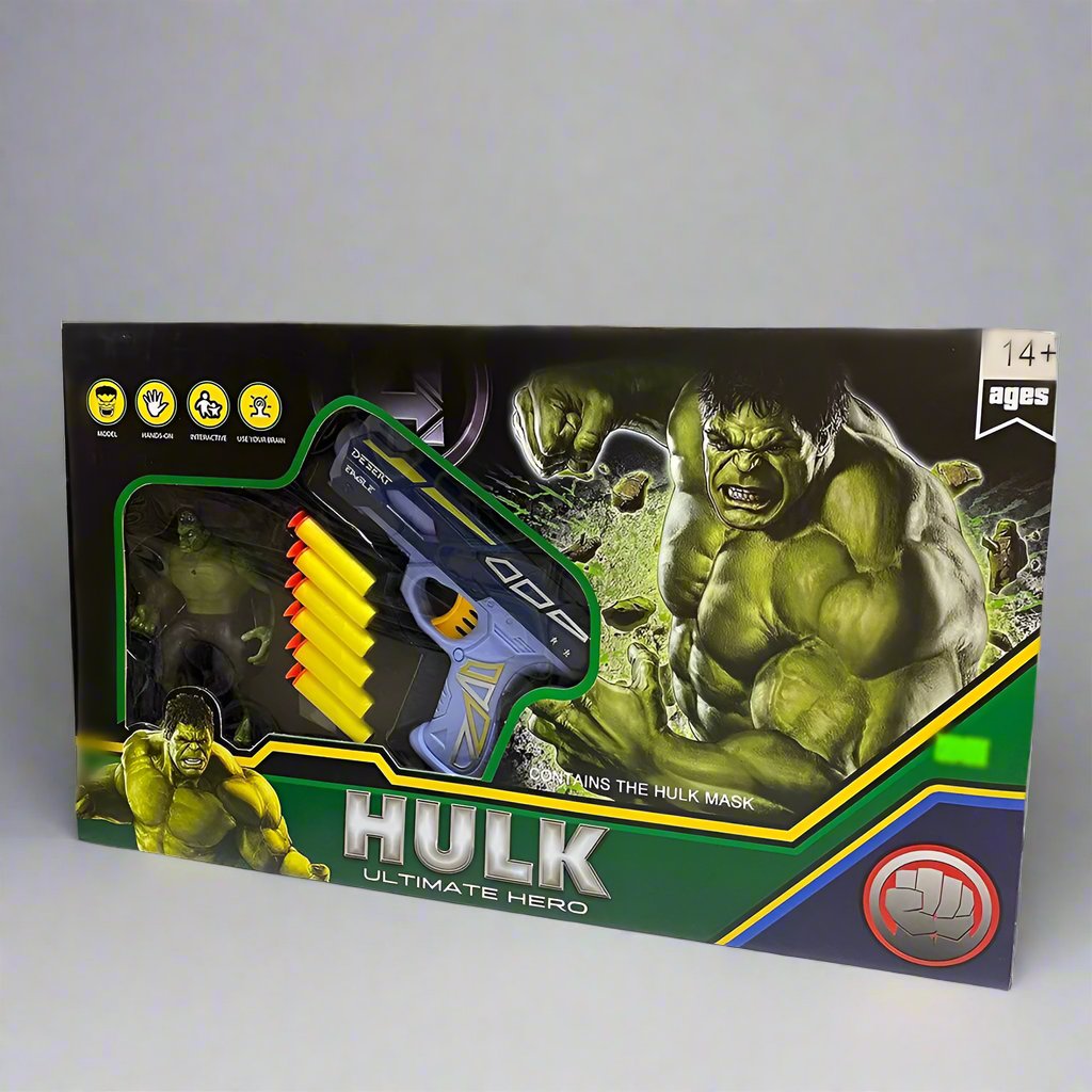 AVENGERS ULTIMATE HERO SOFT BULLETS GUN - HULK