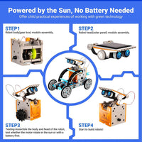 Thumbnail for 14 IN 1 KIT EDUCATIONAL SOLAR ROBOT