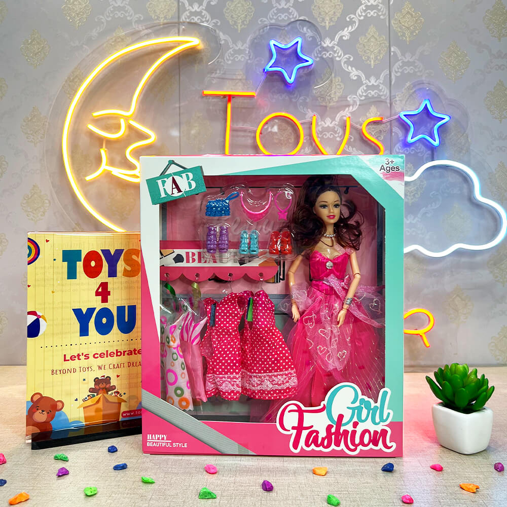 GIRLS BARBIE FASHION BEAUTY SET