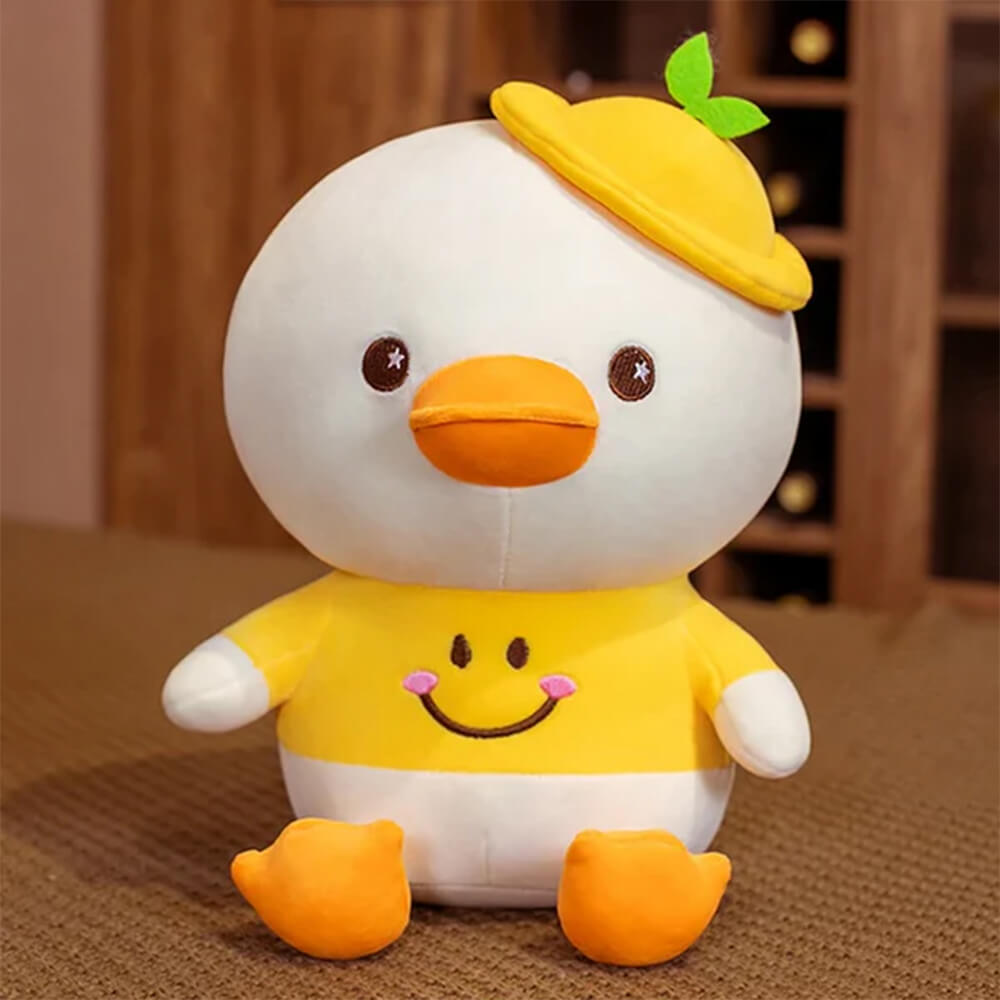 SOFT DUCK SMILEY STUFF TOY - 30CM