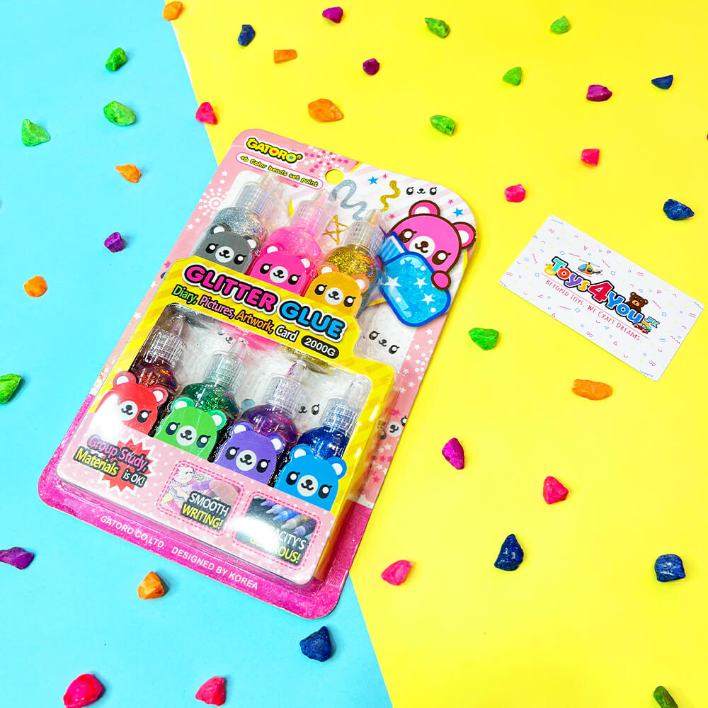 PACK OF 7 - GLITTER GLUE FOR KIDS