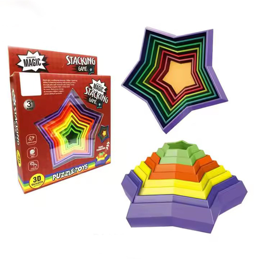 3D MAGIC STAR CIRCLE STRESS RELIEF MAGIC GYRO FIDGET