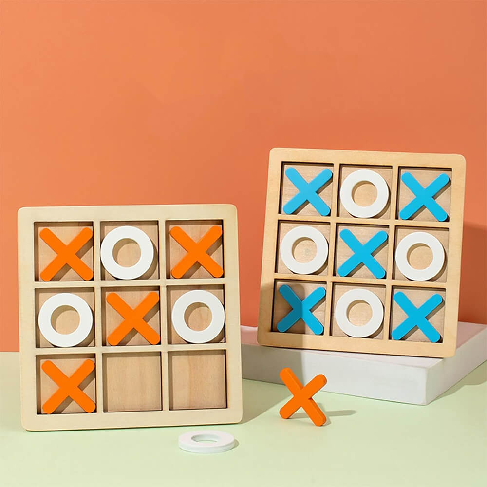 WOODEN TIC TAC TOE BOARD