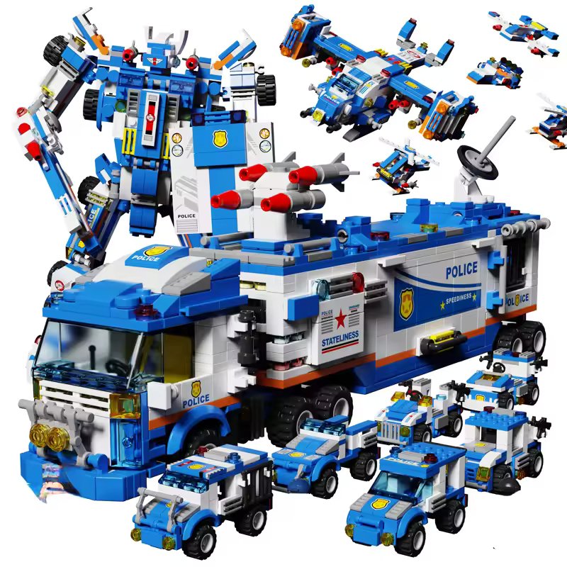 CITY POLICE BUILDING BLOCKS - 848PC