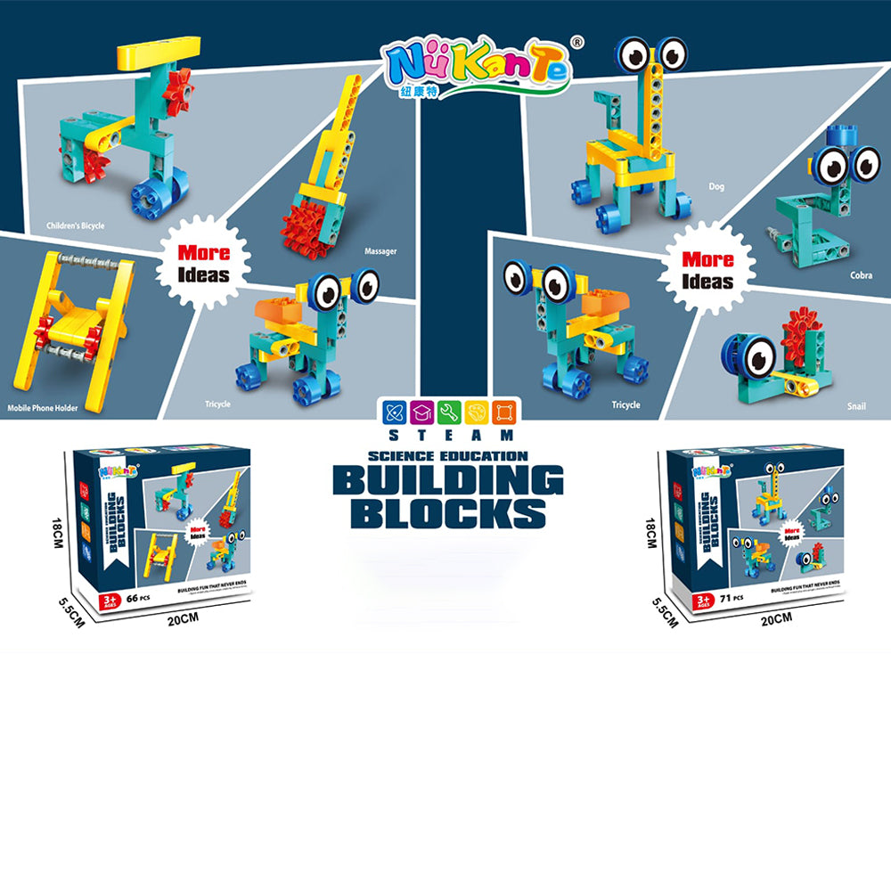DIY SCIENCE BUILDING BLOCK - 66PCS