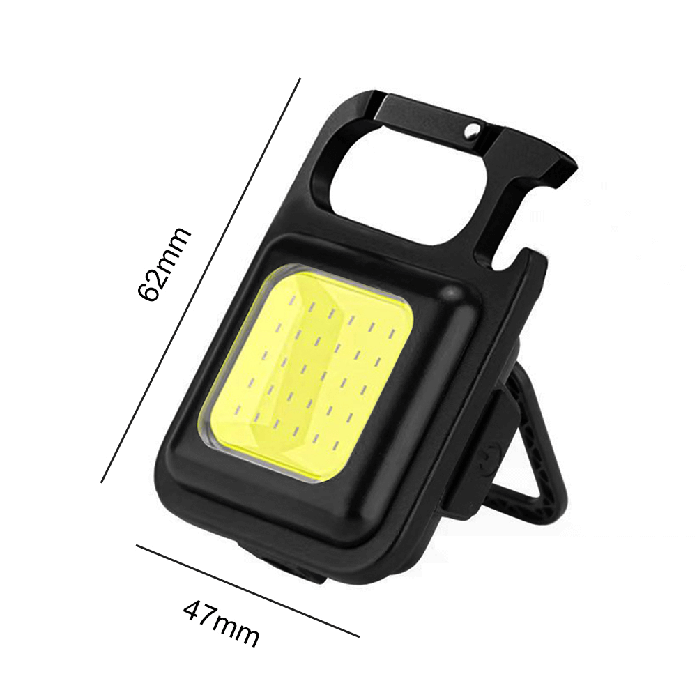 METAL COB RECHARGEABLE KEYCHAIN LIGHT