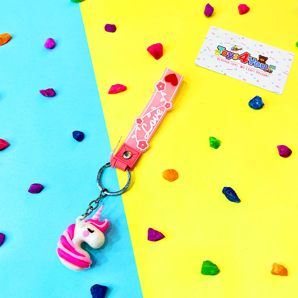 PREMIUM UNICORN RUBBER KEYCHAIN