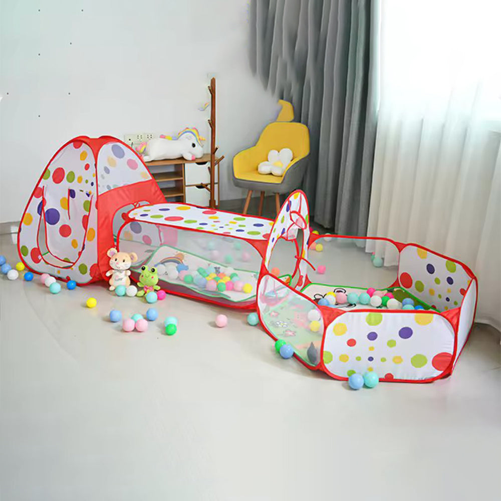 3 IN 1 PORTABLE TENT PLAY TUNNEL HOUSE