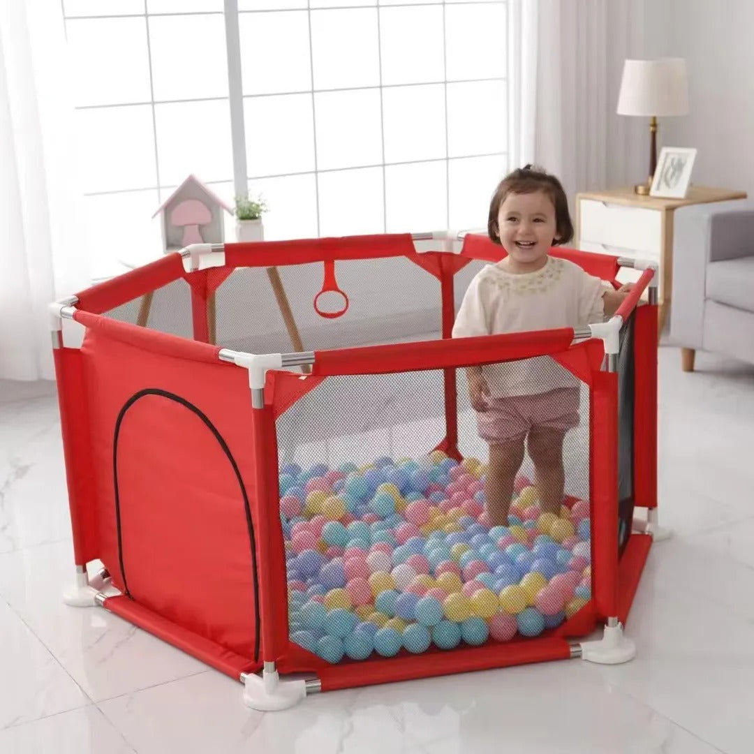 HEXAGON SAFETY PLAYPEN BASKETBALL ARENA FOR KIDS
