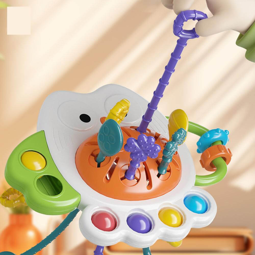 OWL PULL STRING SENSORY ACTIVITY TOY