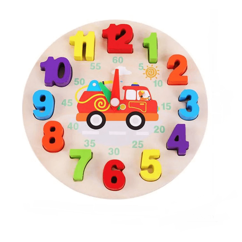 WOOD DIGITAL LEARNING CLOCK FOR KIDS – Toys4you.pk