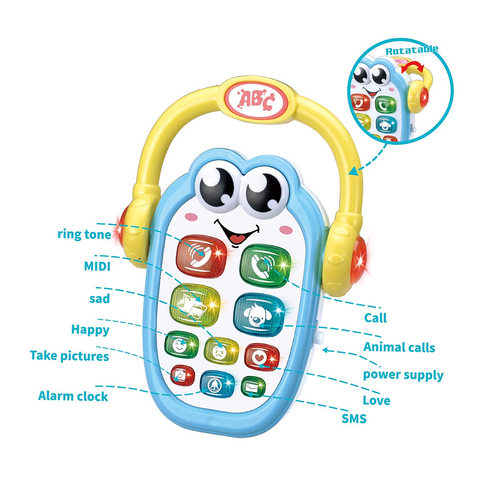 MUSICAL MOBILE PHONE TOY WITH HEADPHONES