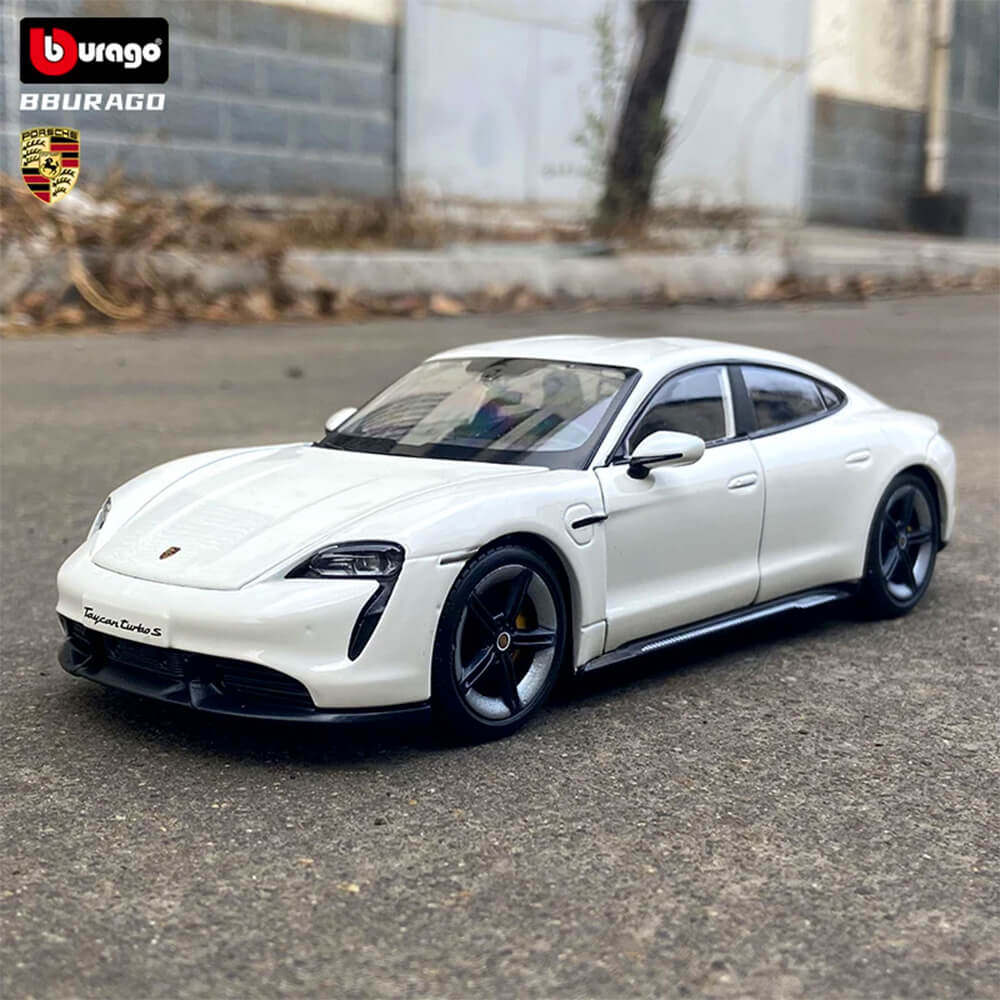 BURAGO 1:24 PORSCHE TAYCAN TURBO S DIECAST MODEL WH