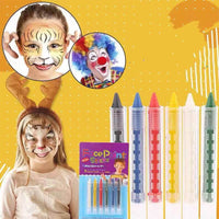 Thumbnail for NEON BRIGHT COLOR FACE PAINT STICKS - 6 PCS