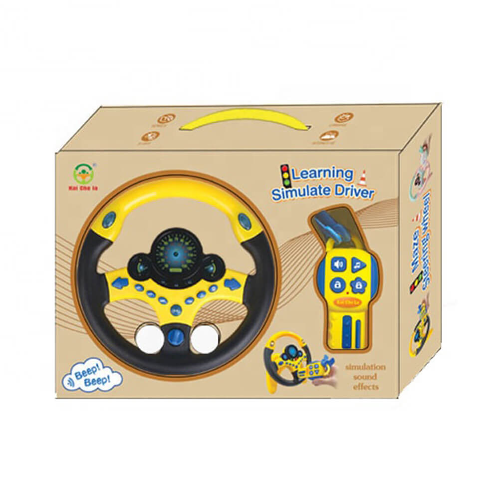 SIMULATED DRIVING STEERING WHEEL TOY WITH MUSICAL KEY