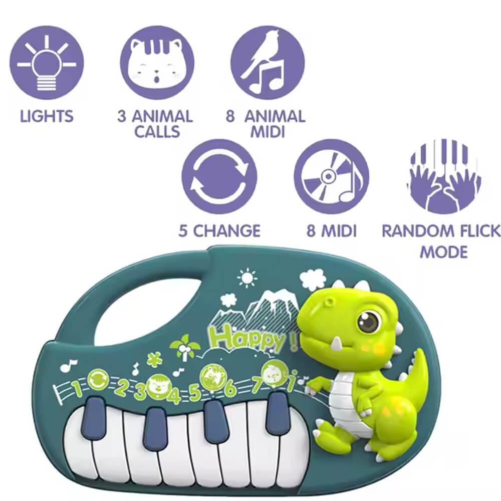 CUTE DINO MUSICAL PIANO TOY