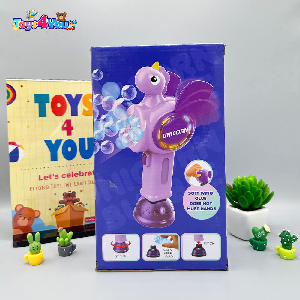 UNICORN COLORFUL BUBBLE GUN