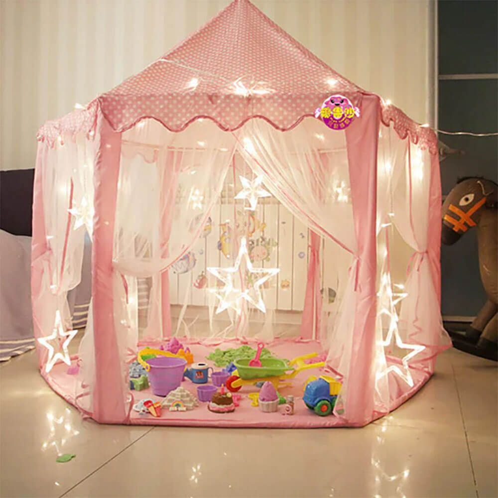 PRINCESS DREAM BIG SIZE CASTLE TENT HOUSE WITH LIGHTS