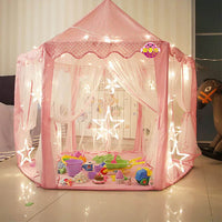 Thumbnail for PRINCESS DREAM BIG SIZE CASTLE TENT HOUSE WITH LIGHTS