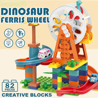 Thumbnail for DIY MANUAL DINOSAUR FERRIS WHEEL BUILDING BLOCKS - 82 PCS