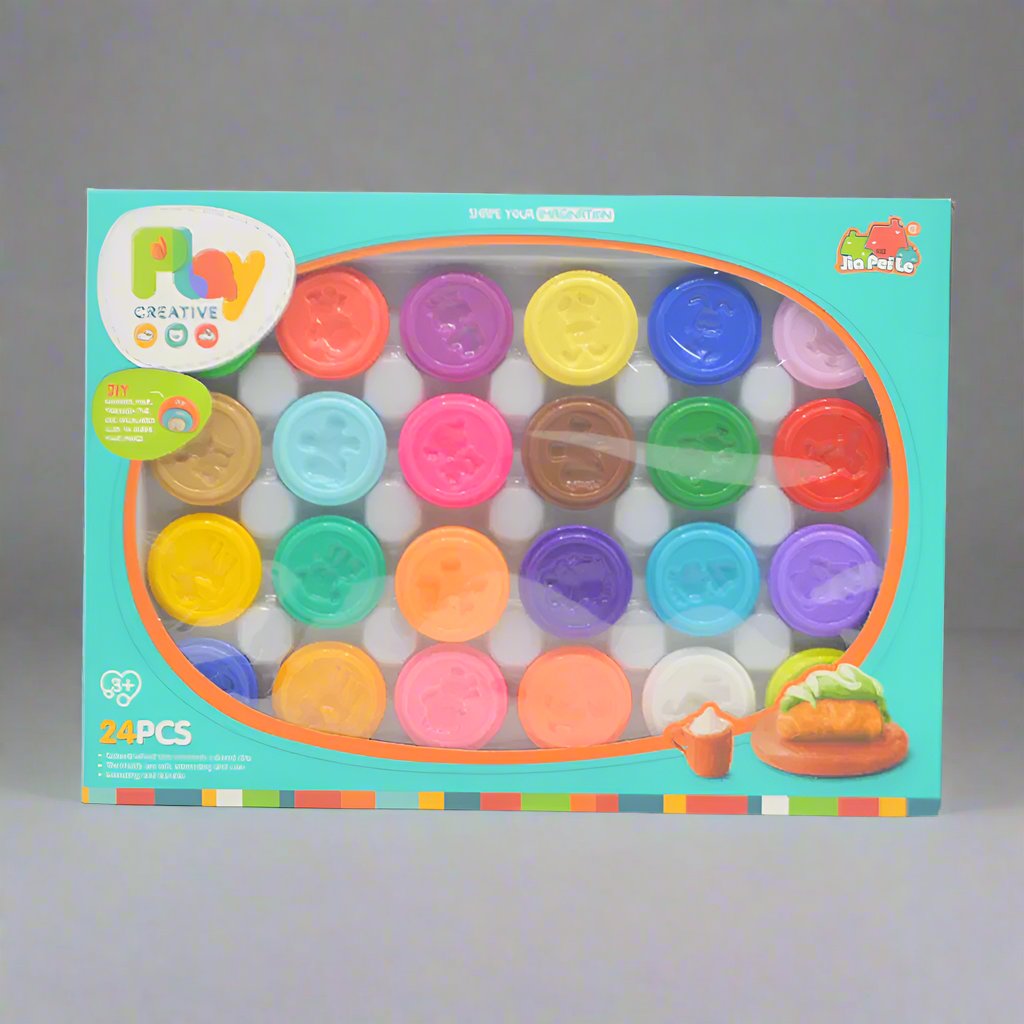 DIY CREATIVE COLOR CLAY SET - 24 PCS