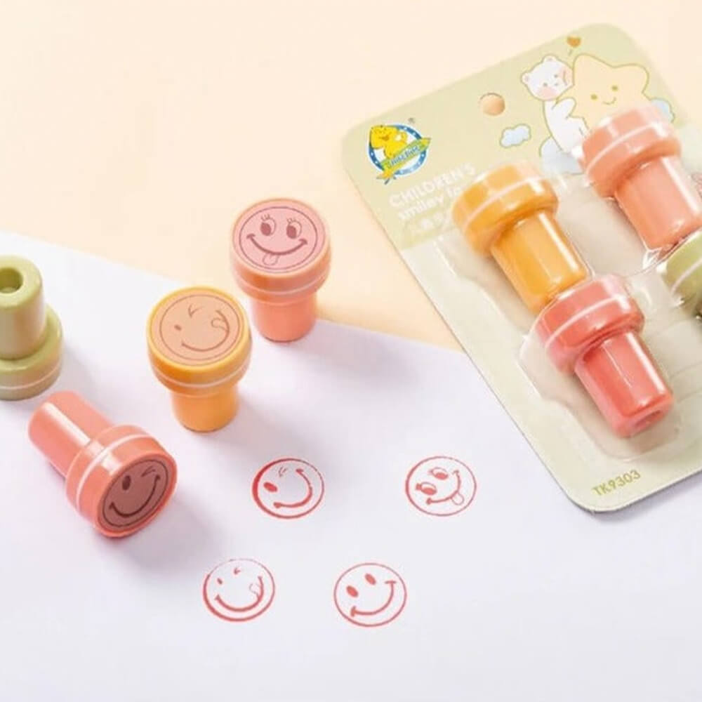 SMILY & EMOJI STAMP FOR KIDS - 4 PCS