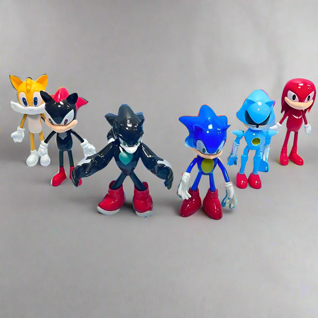 SONIC THE HEDGEHOG ACTION FIGURE - 6 PCS