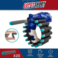 Thumbnail for ROTATING SUPER SHOOT ACTION MANUAL SOFT BULLET BLASTER TOY GUN