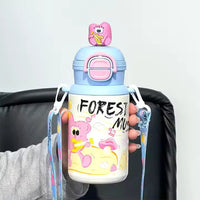 Thumbnail for THERMOS STAINLESS STEEL WATER CUPS WITH STRAW
