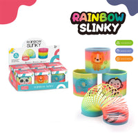 Thumbnail for RAINBOW SLINKY SPRING RING HOOP GAME - PACK OF 1