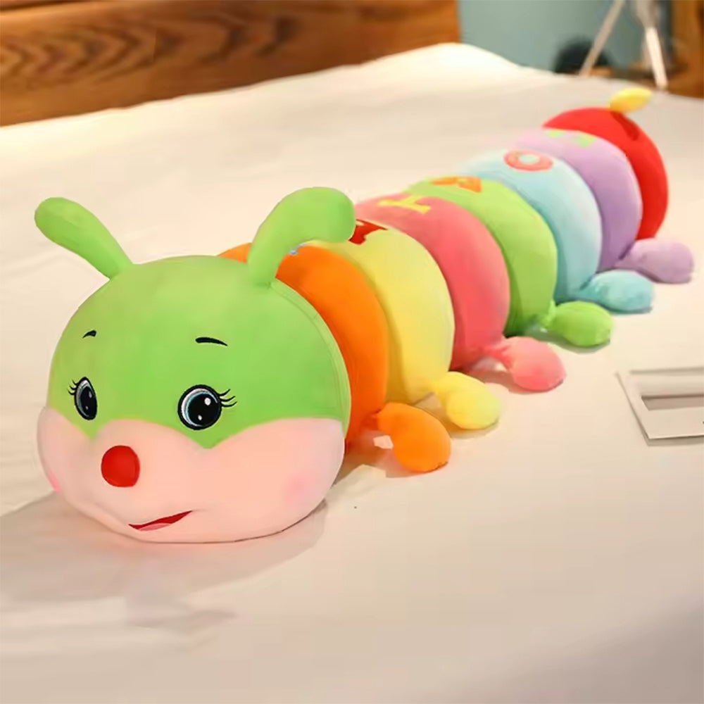 COLORFUL LOVELY SOFT CATERPILLAR PLUSH PILLOW