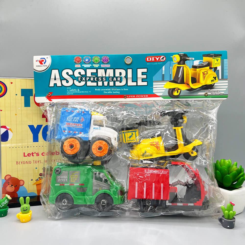 PACK OF 4 - ASSEMBLE EXPRESS CAR