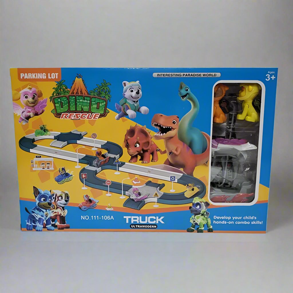 DINO RESCUE PARKING LOT SET