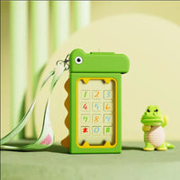 Thumbnail for DINASAOUR STRAW WATER BOTTLE WITH STRAPS FOR KIDS (480ML)