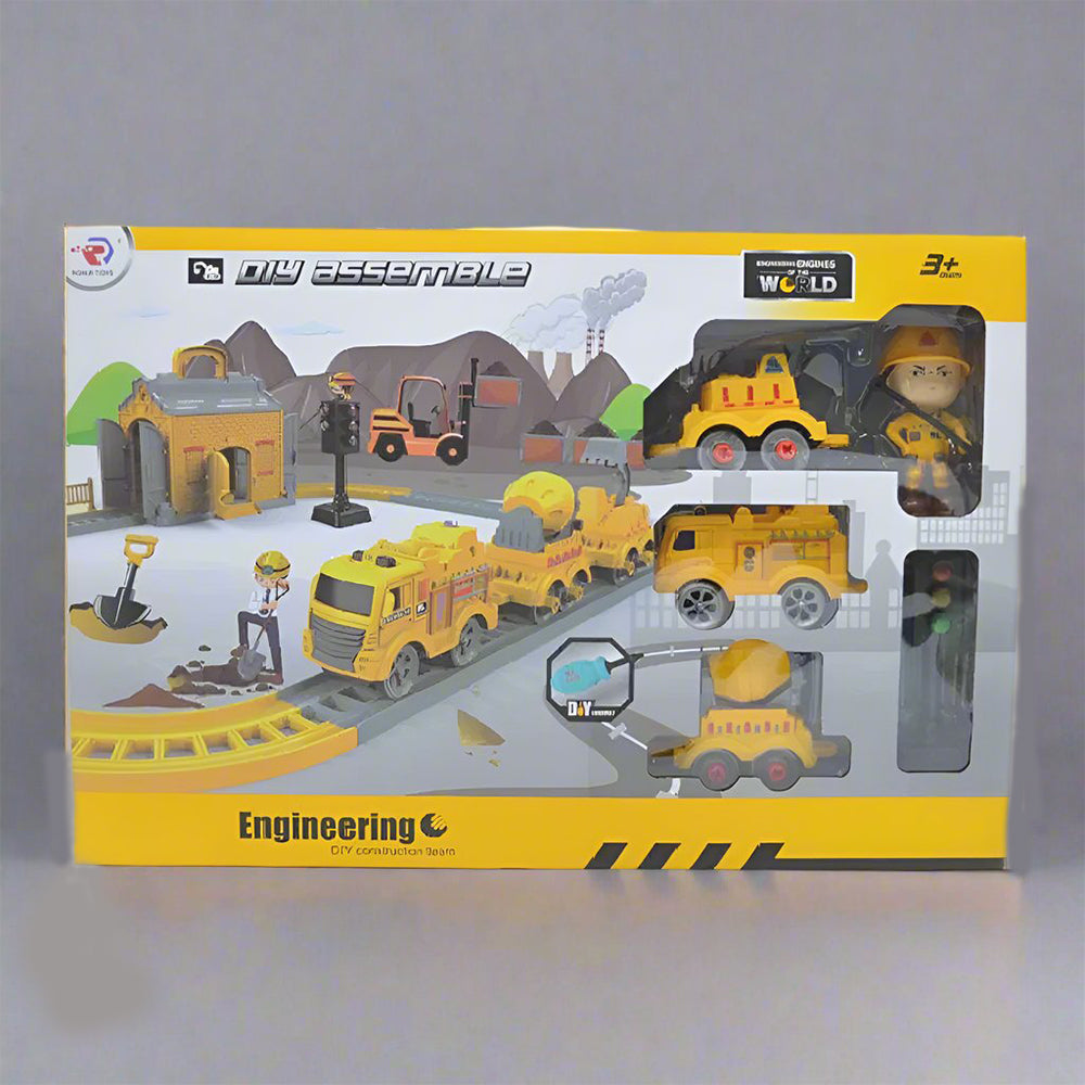 DIY ENGINEERING CONSTRUCTION SET WITH TRACKS