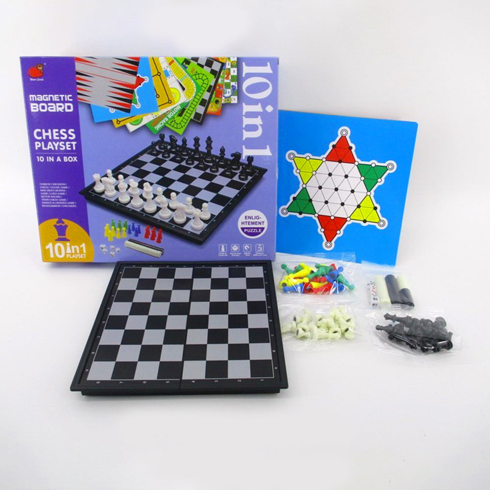 EDUCATIONAL FOLDING MAGNETIC CHESS TABLE GAME - LEARN & PLAY