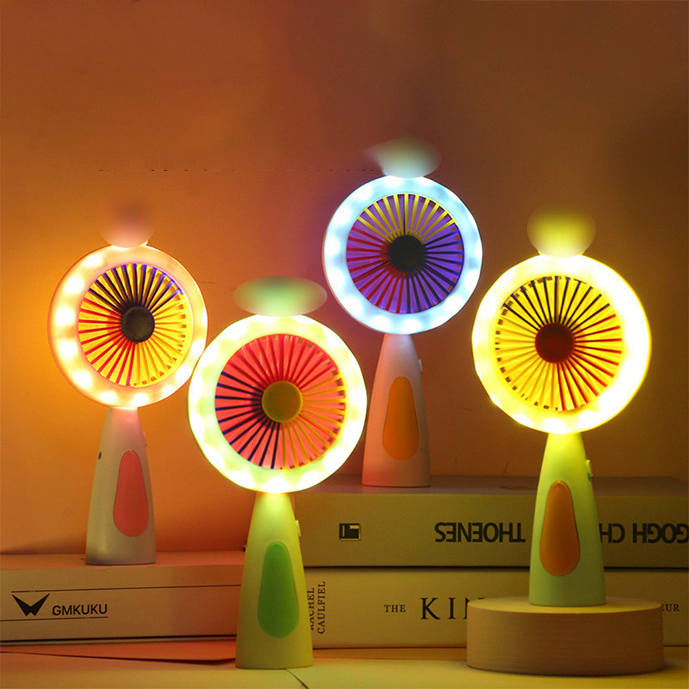 COLORFUL LIGHT PORTABLE MINI HAND FAN