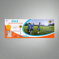 Thumbnail for 2 IN 1 FOOTBALL GOAL WITH BASKETBALL HOOP