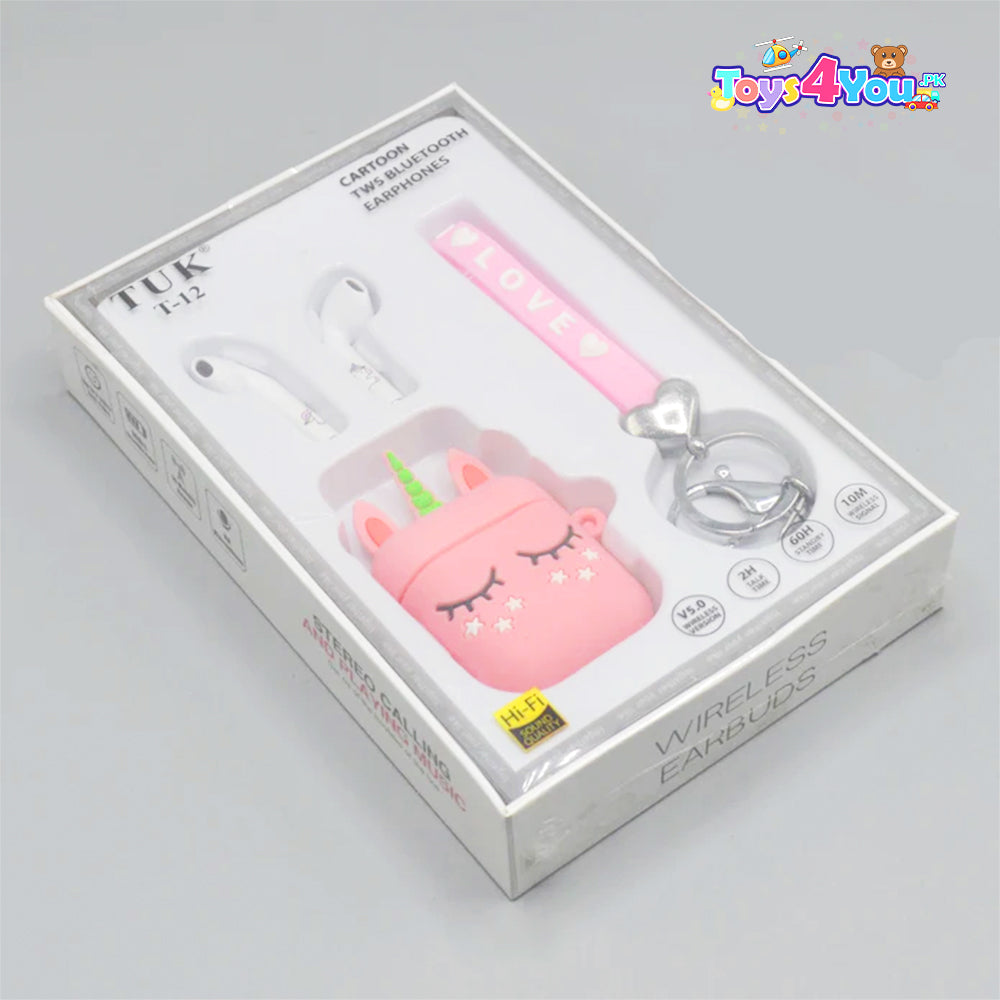 UNICORN WIRELESS EARBUDS WITH KEYCHAIN